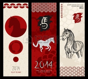 22951674-2014-nouvel-an-chinois-du-cheval-bannieres-web-ensemble-eps10-avec-transparence